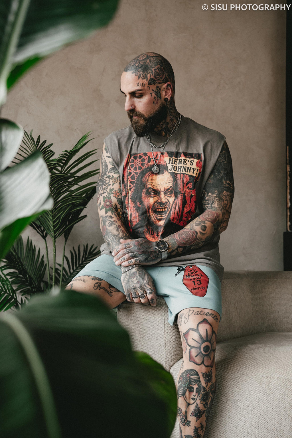 Here's Johnny Alt Heavy Faded Tank Top - The Shining