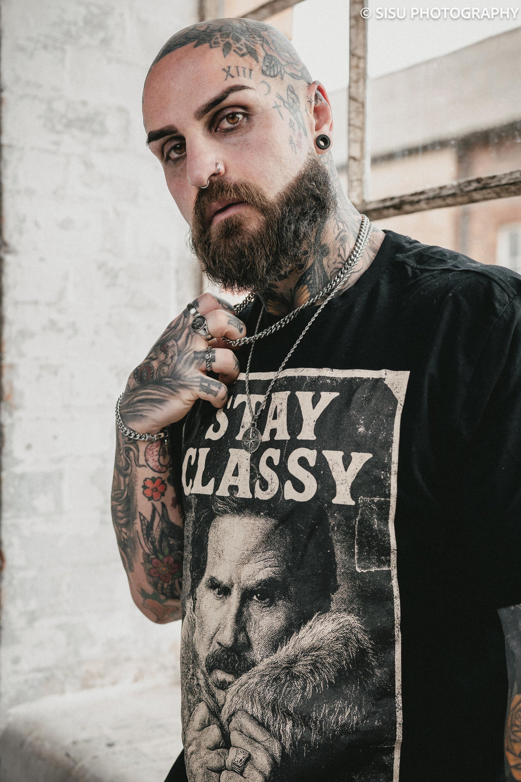 Anchorman "Stay Classy" T-Shirt – Vintage Ron Burgundy Graphic Tee