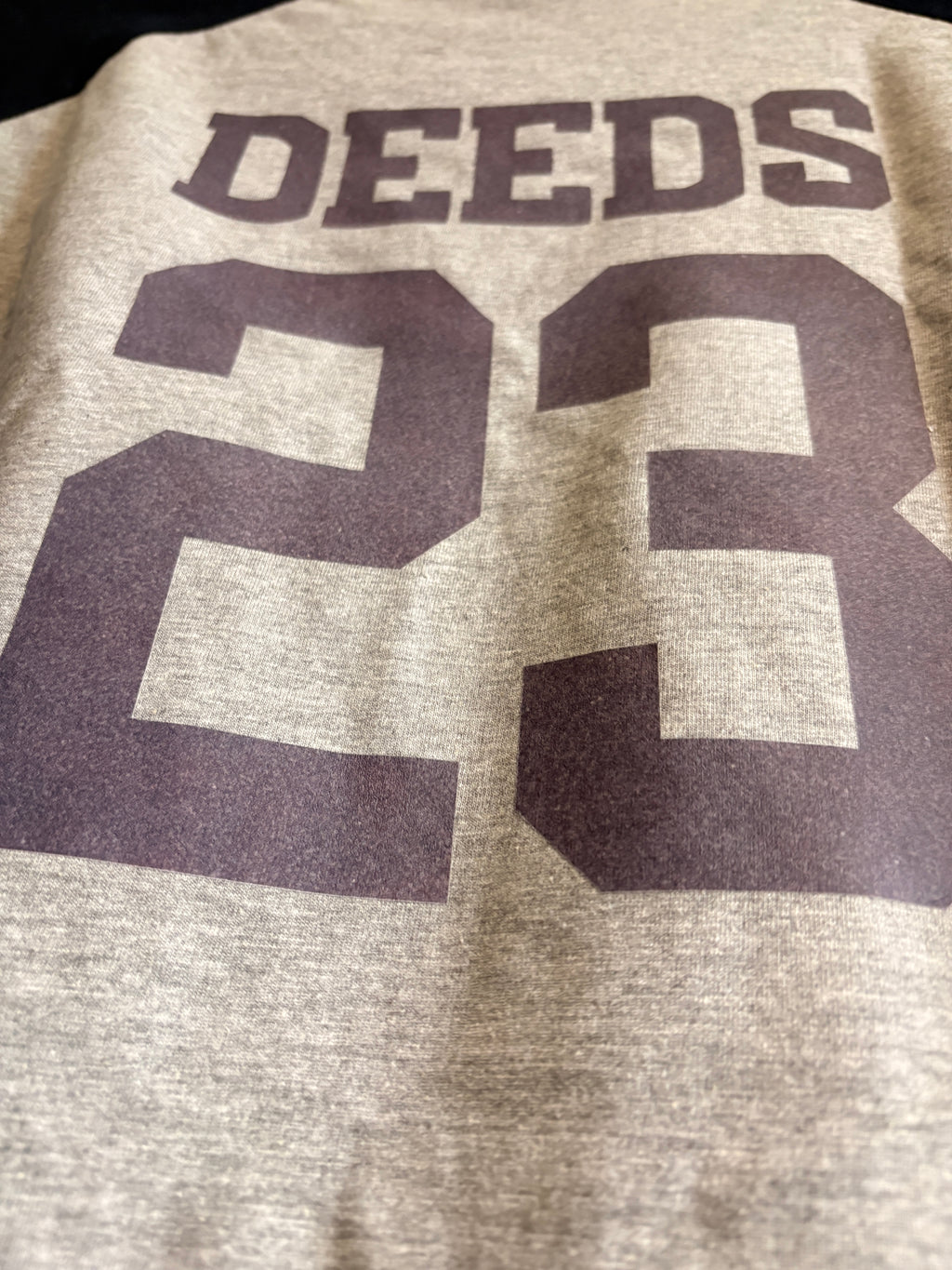 Deeds’ Pizza 23 Baseball Raglan Shirt - Mr Deeds Inspired Long Sleeve Baseball Tee