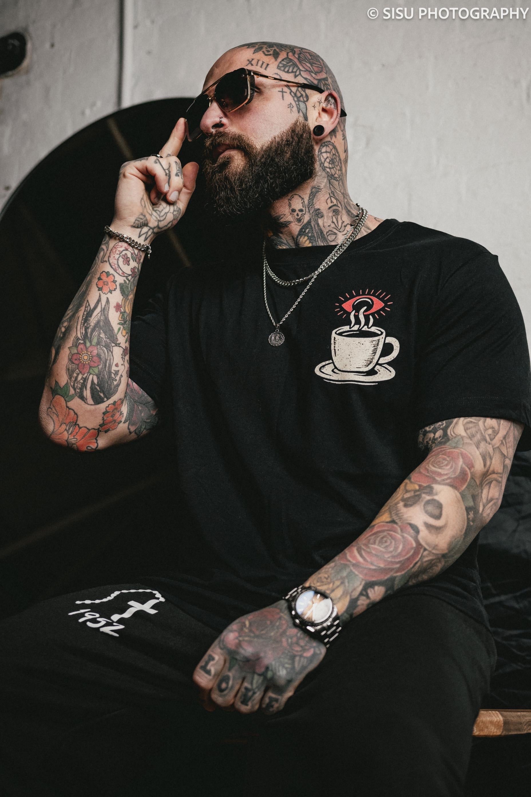 Holy Grounds Coffee - Short sleeve black t-shirt