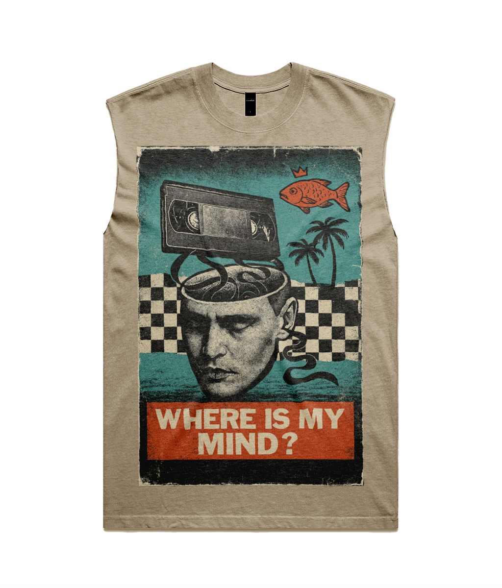 Where Is My Mind Tank Top – Pixies Inspired Graphic Sleeveless Tee – Vintage Retro Music Streetwear