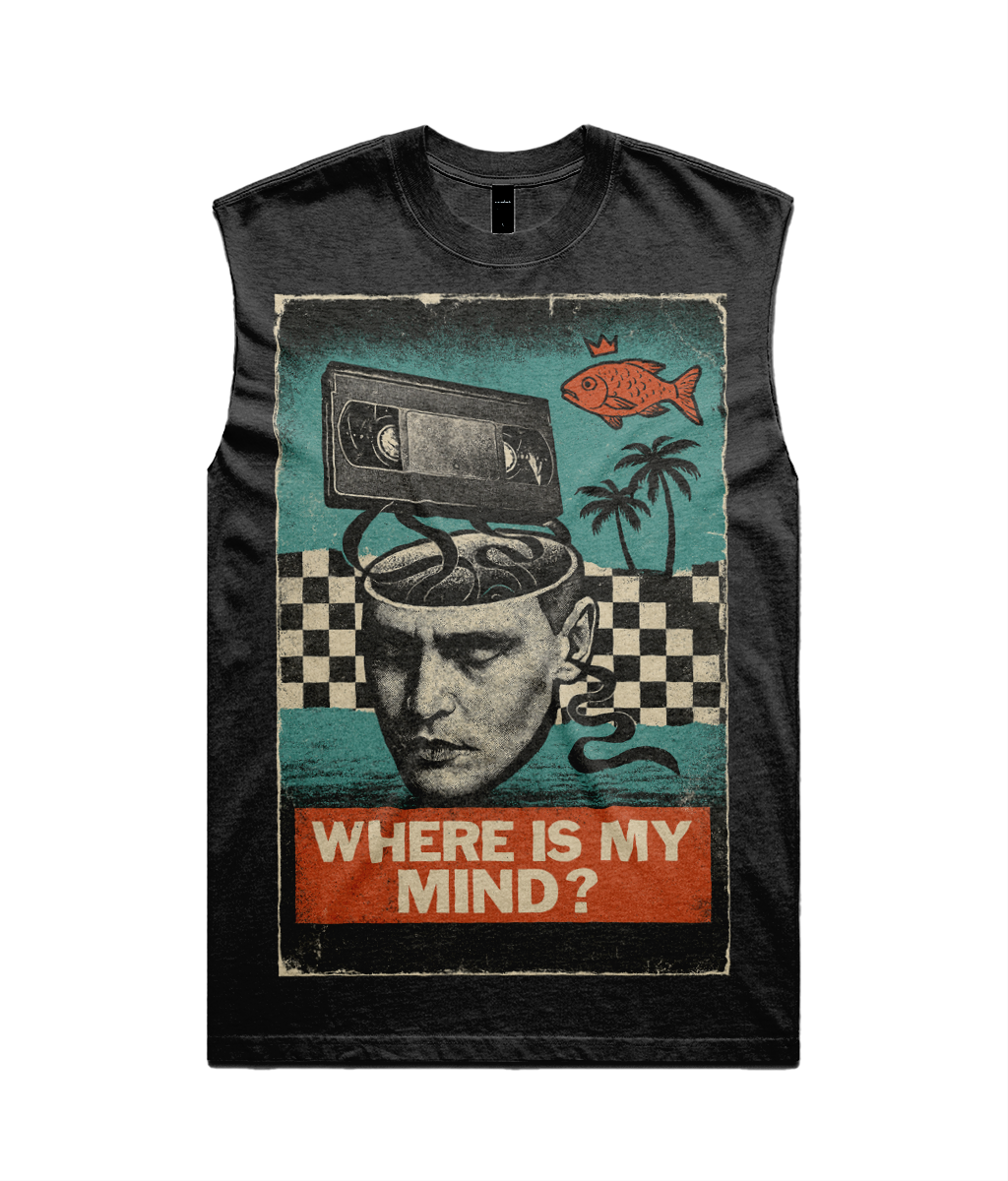 Where Is My Mind Tank Top – Pixies Inspired Graphic Sleeveless Tee – Vintage Retro Music Streetwear