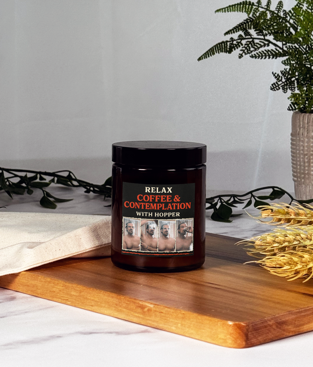 Relax With Hopper – Soy Wax Scented Candle | Coffee & Contemplation Vibes