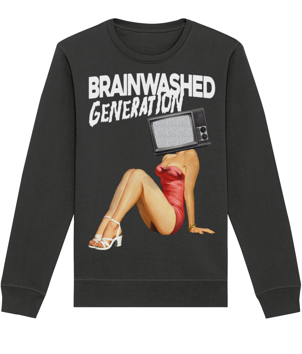 Brainwashed Generation Retro Pin-Up Sweatshirt – Organic Cotton & Recycled Blend