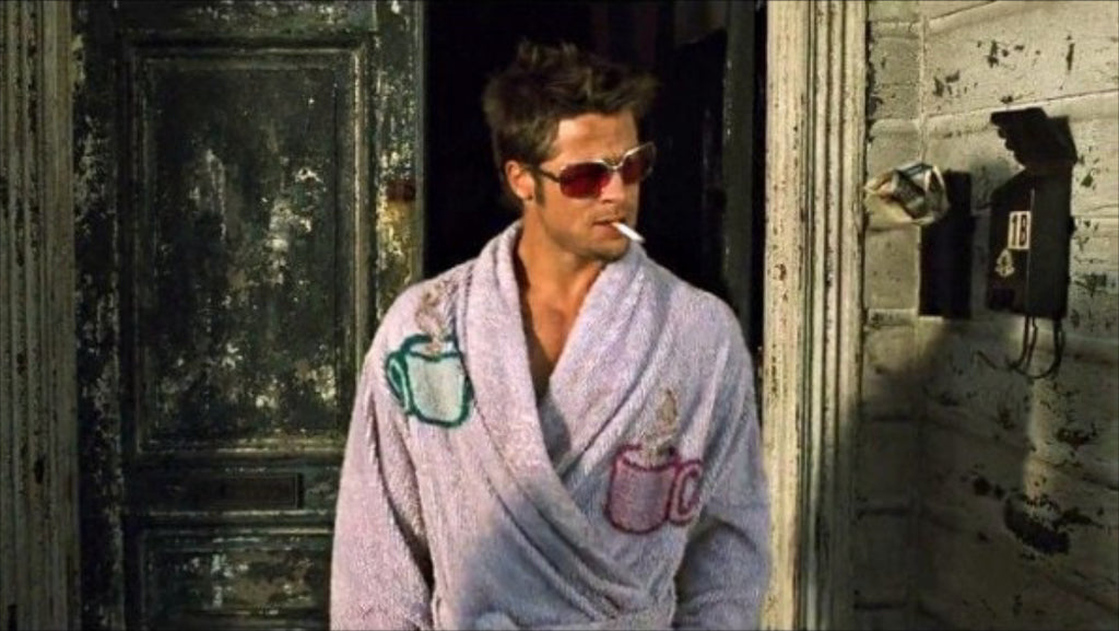 Tyler Durden Inspired Coffee Cups Lilac Dressing Gown