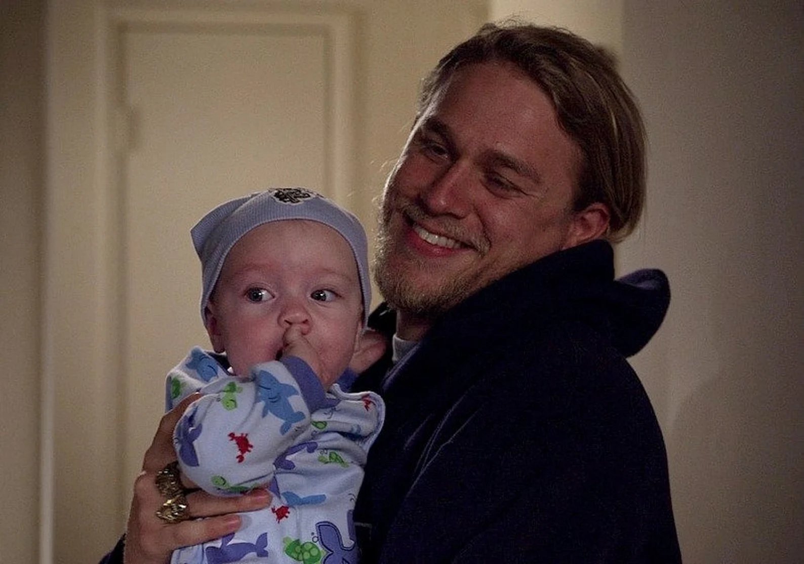 Sons of Anarchy Inspired Baby Beanie | Abel Style Baby Blue Cotton Hat