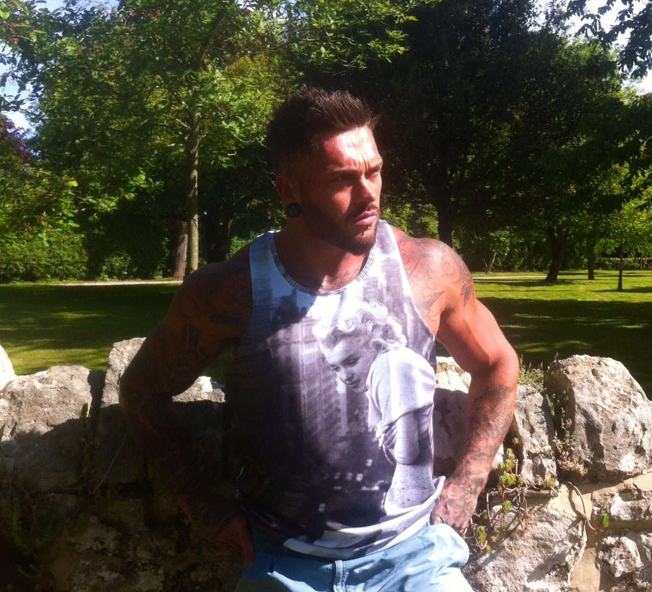 Marilyn Monroe ’55 Vest Top – Handmade Poly Jersey Tank – Breathable