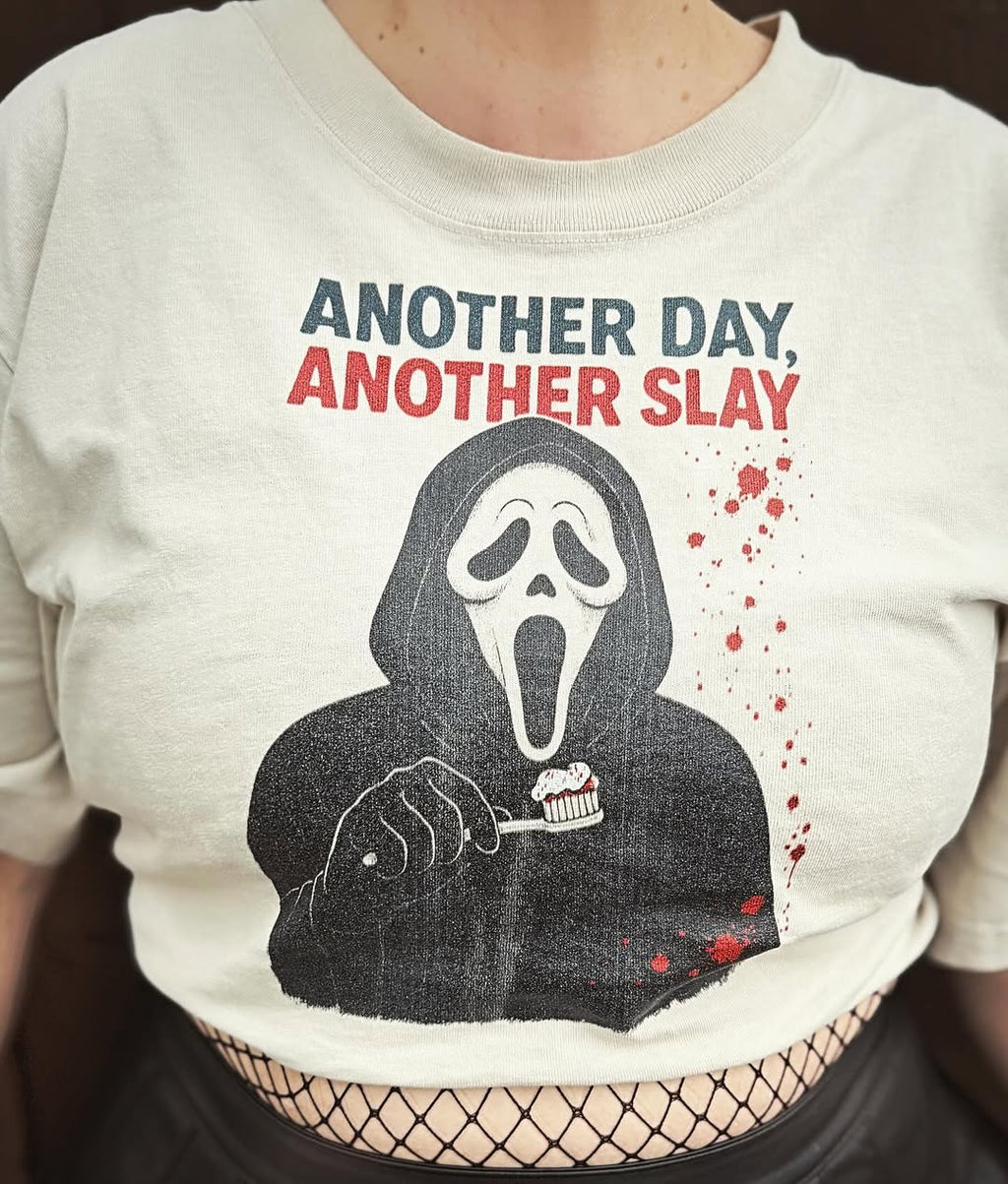 Another Day Another Slay Crop T-Shirt | Women’s Heavy Faded Tee