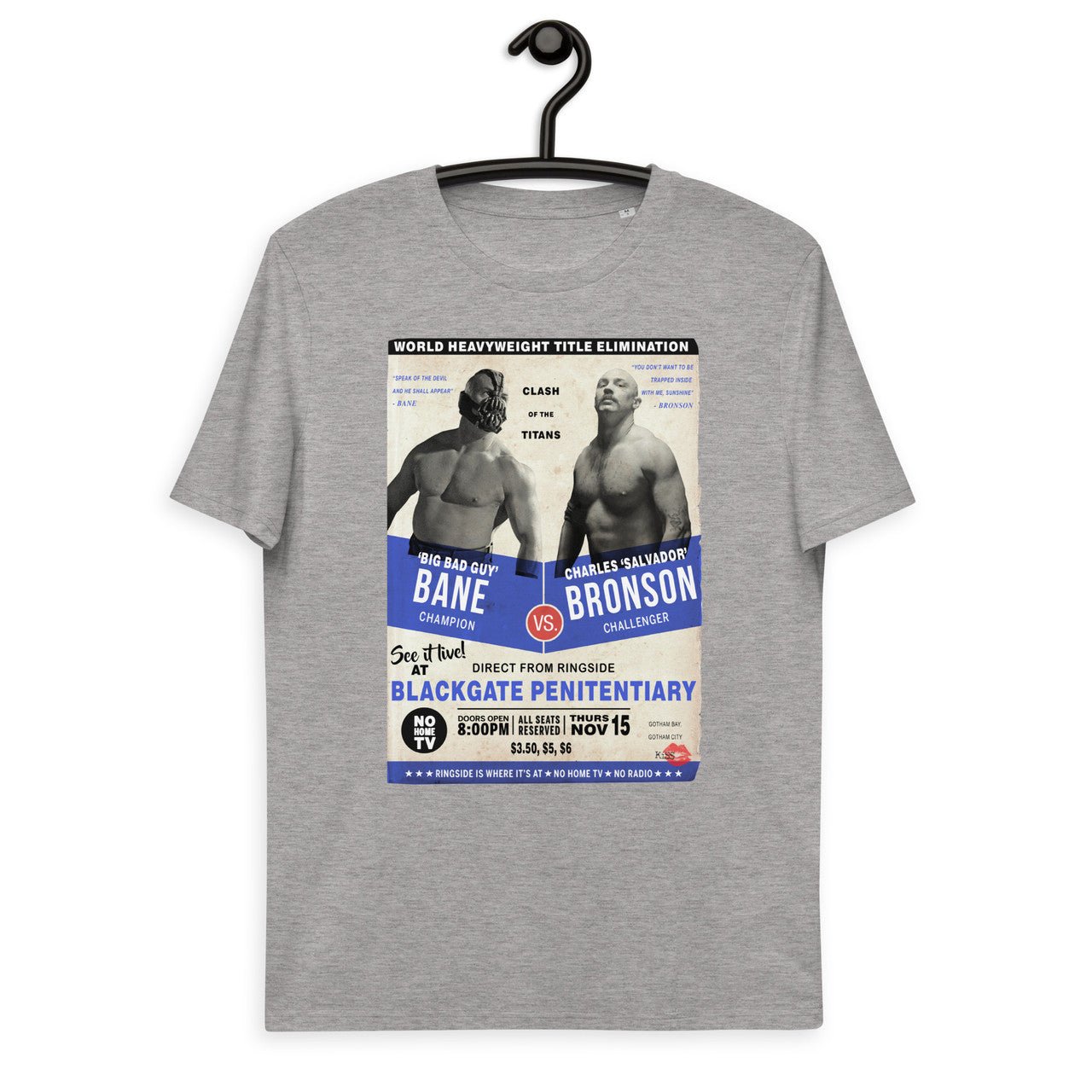 Bane Vs Charles Bronson Unisex organic cotton t-shirt - Tom Hardy boxing