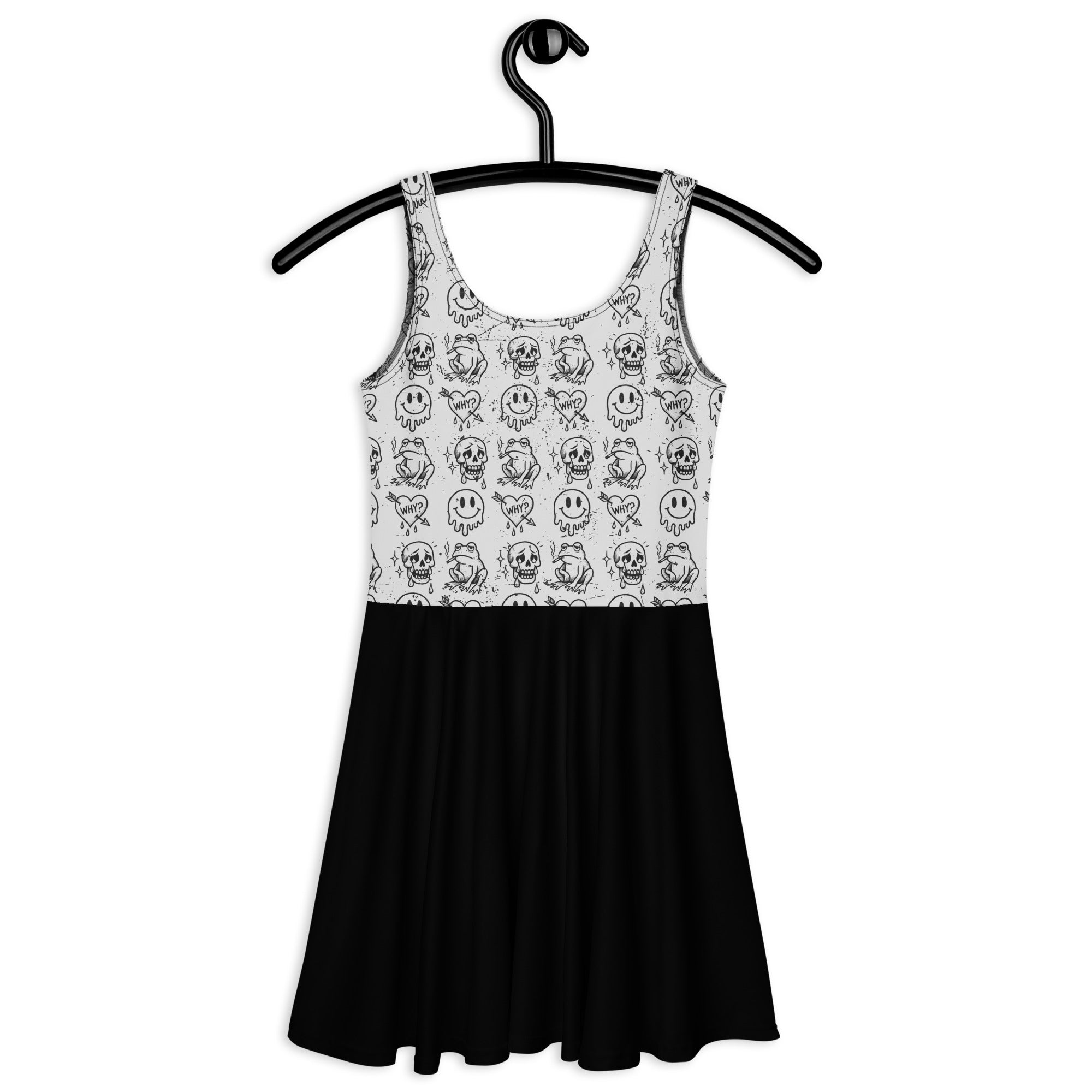 Tattoo Doodle Women’s Skater Dress – Handmade Flared Dress | Soft Stretch