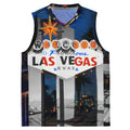 Las Vegas Recycled unisex basketball jersey - Then and Now
