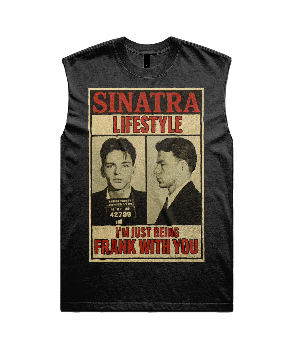 Sinatra Lifestyle Heavy Faded Tank Top - I'm Just Being Frank With You
