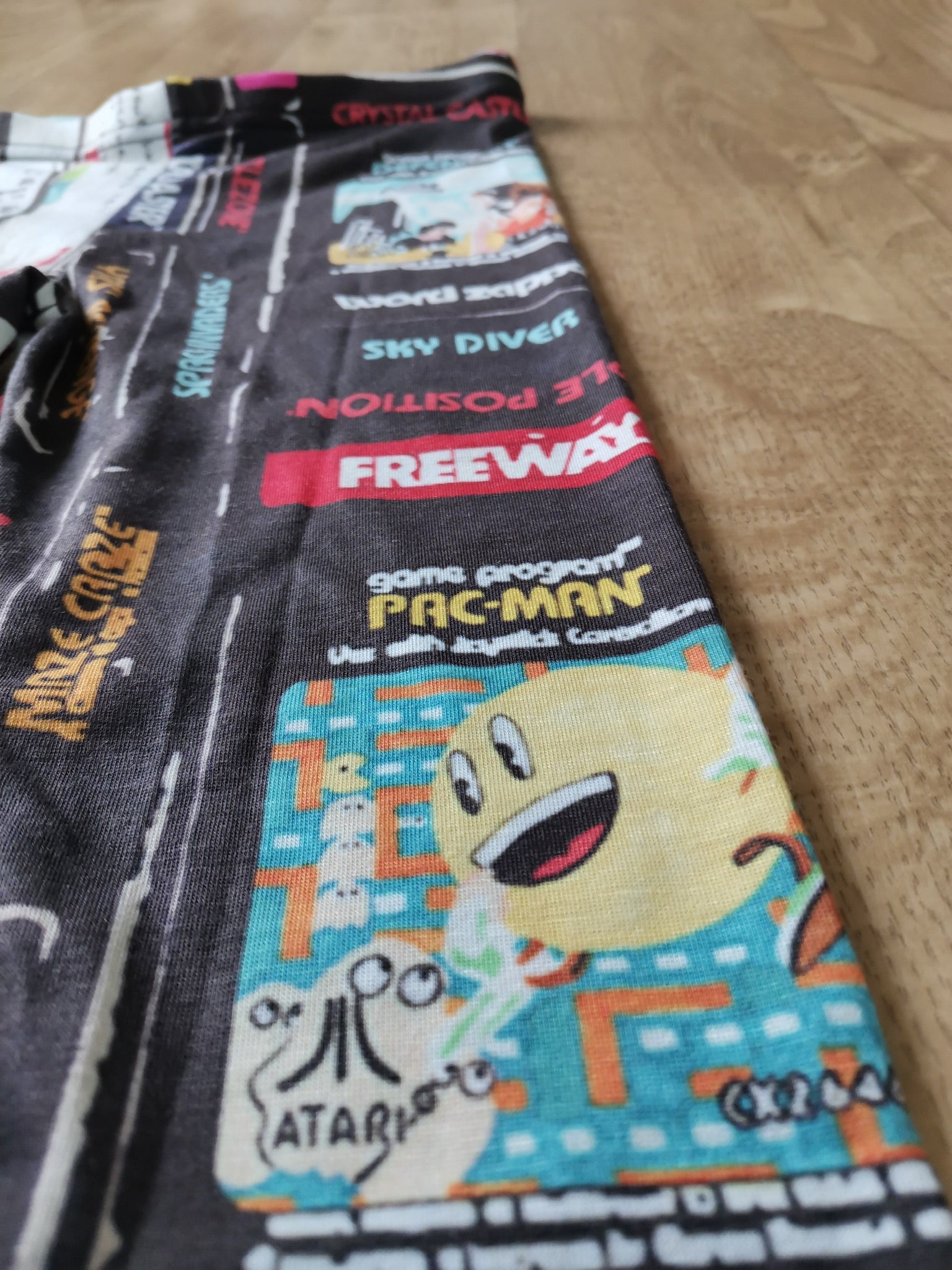 Retro Kids Cassette & VHS Atari Print Leggings – Soft, Stretchy & Fun