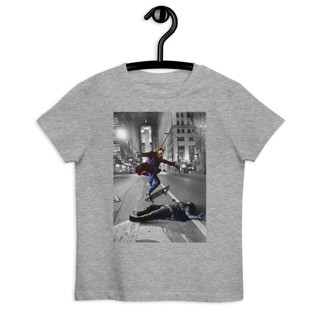 Joker Skateboarding Organic cotton kids t-shirt - Batman Inspired