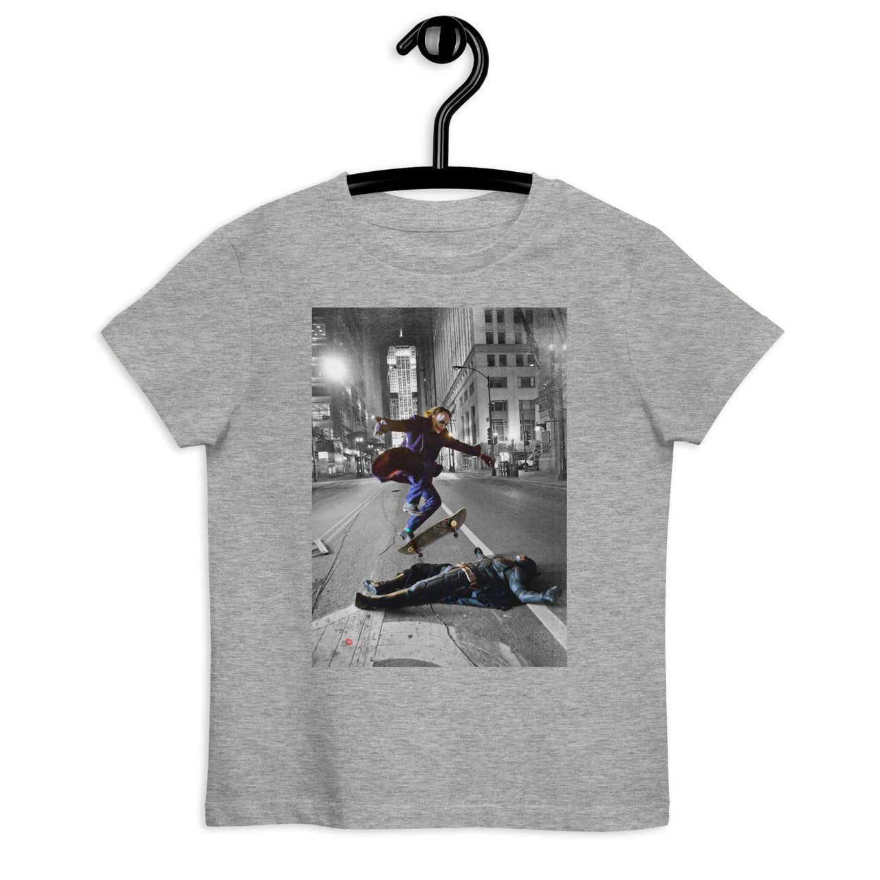Joker Skateboarding Organic cotton kids t-shirt - Batman Inspired