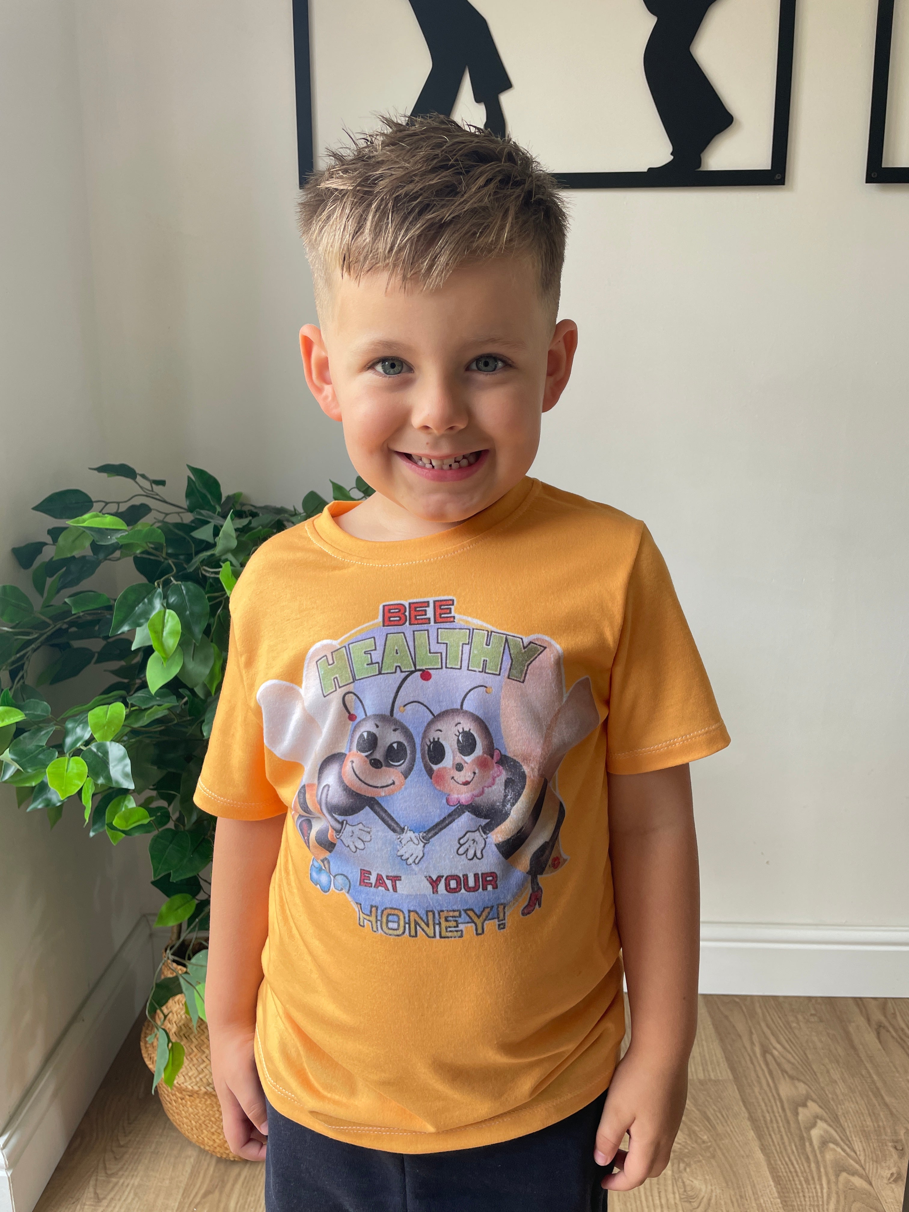 Bee Healthy, Eat Your Honey! Kids T-Shirt