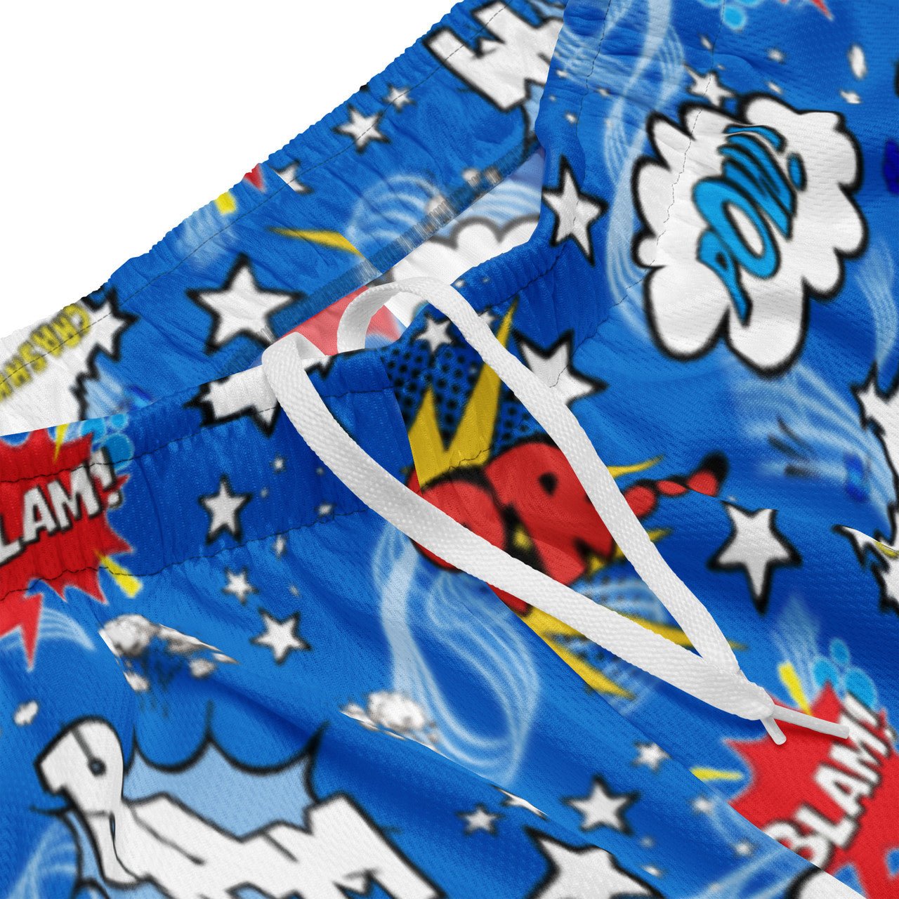 Comic Pop Mesh Shorts – Recycled Polyester, Lightweight & Breathable