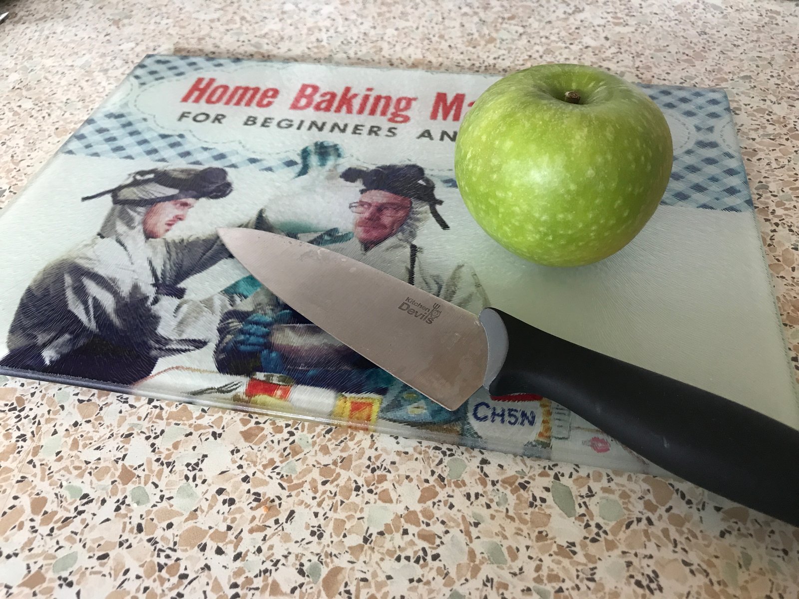 Baking Bad Glass Chopping Board – Breaking Bad Kitchen Gift