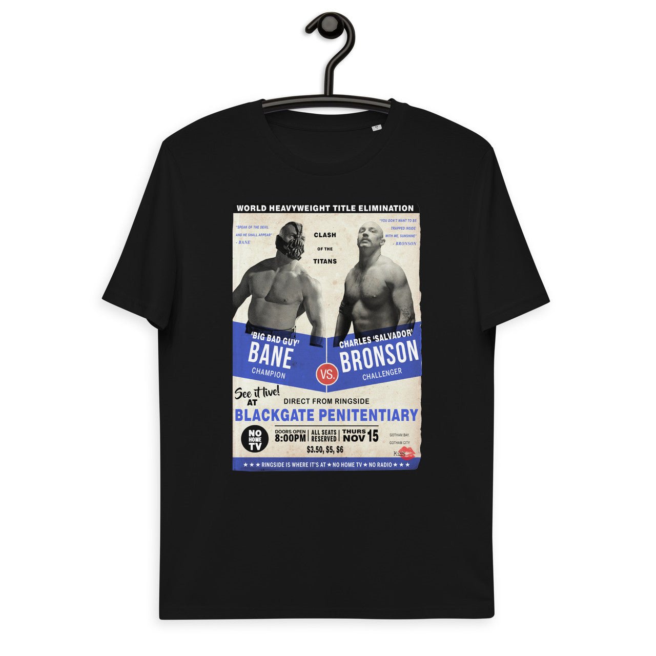 Bane Vs Charles Bronson Unisex organic cotton t-shirt - Tom Hardy boxing