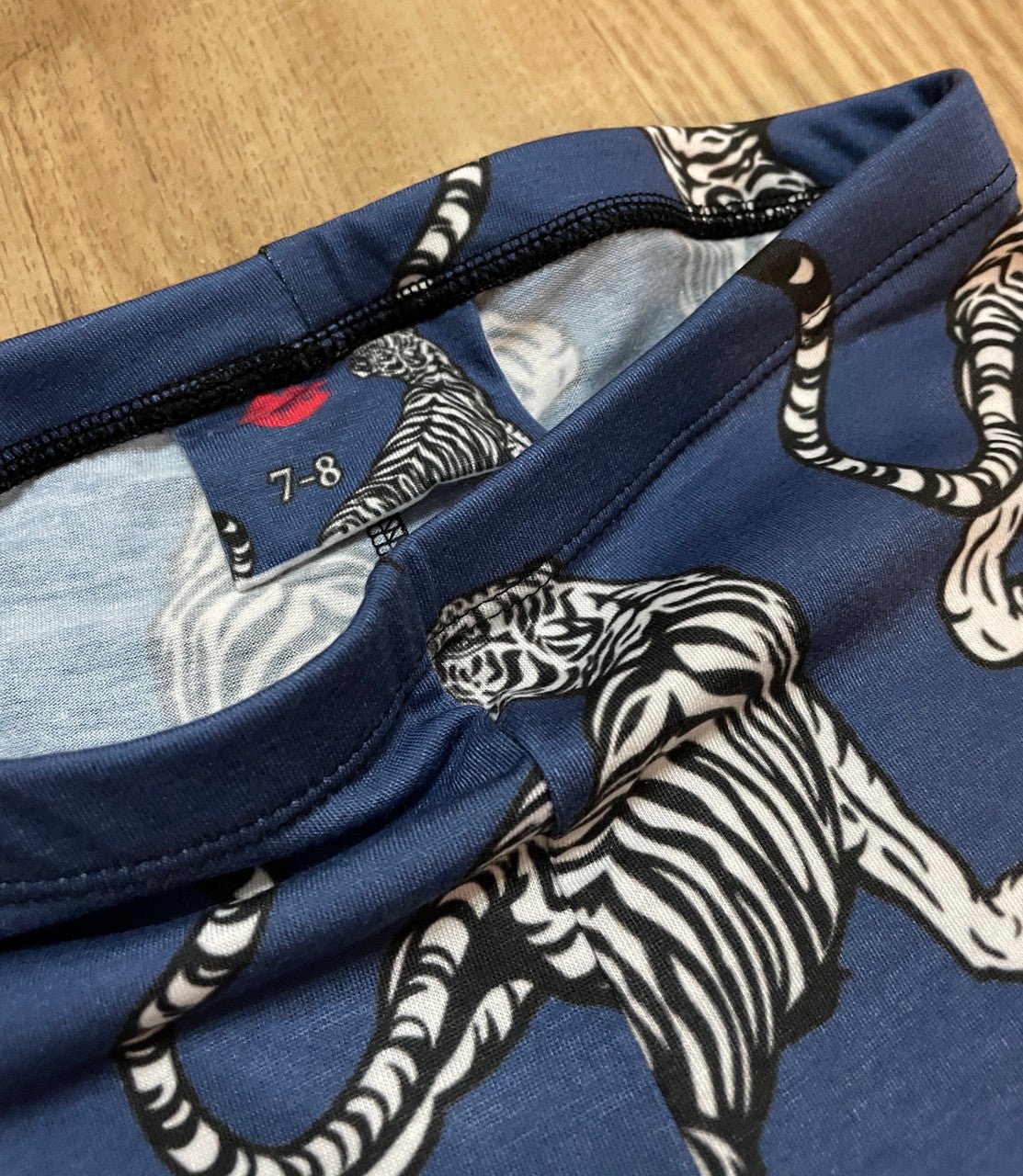Kids White Tiger Leggings — Soft & Stretchy