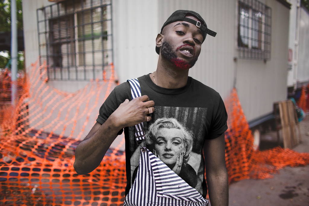 Marilyn Monroe Tattoo T-Shirt – Unisex Black Cotton Graphic Tee