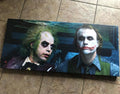 Beetlejuice & Joker Panoramic Canvas - Mischief Meets Madness