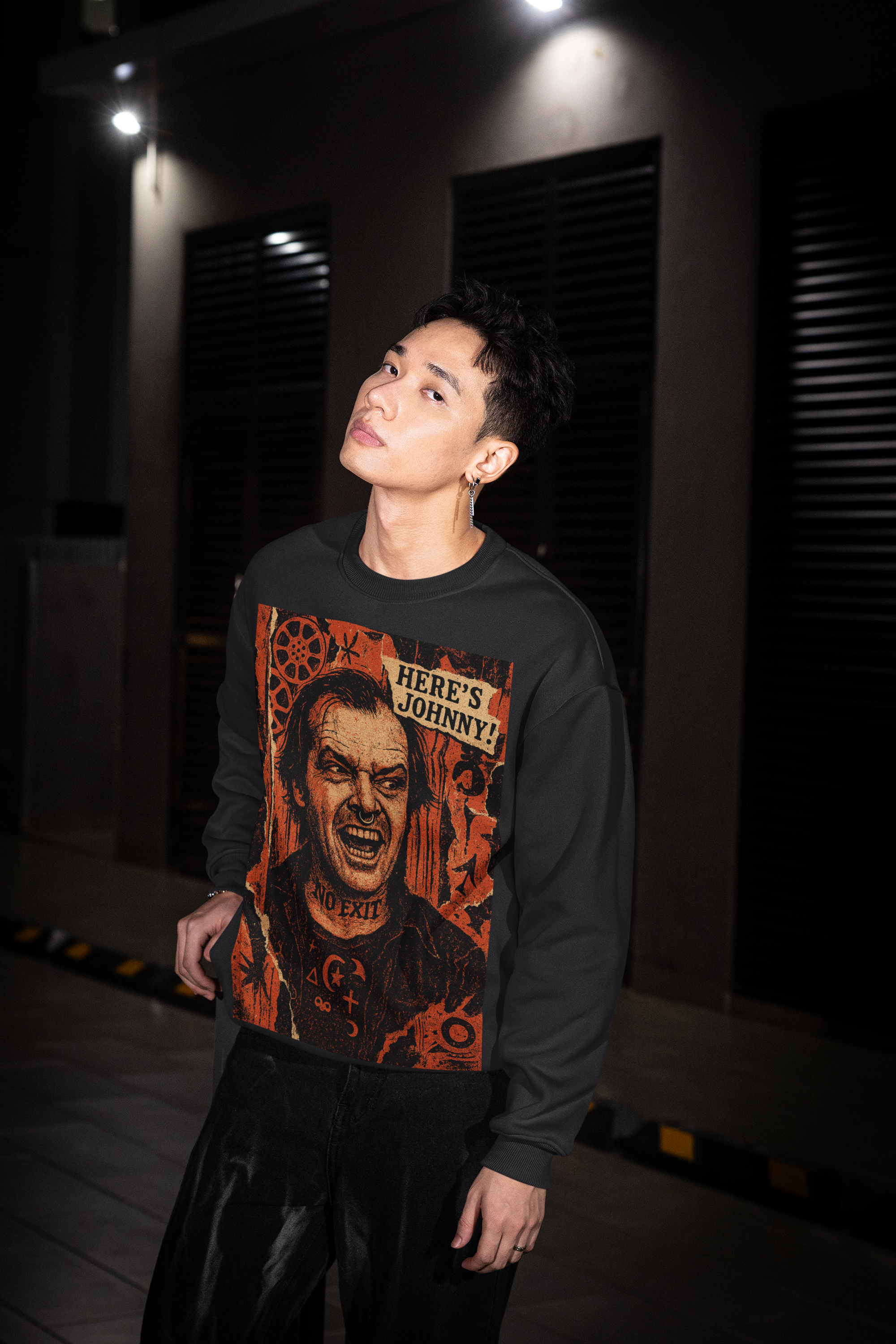 Here’s Johnny Horror Sweatshirt | Organic Cotton & Recycled Polyester