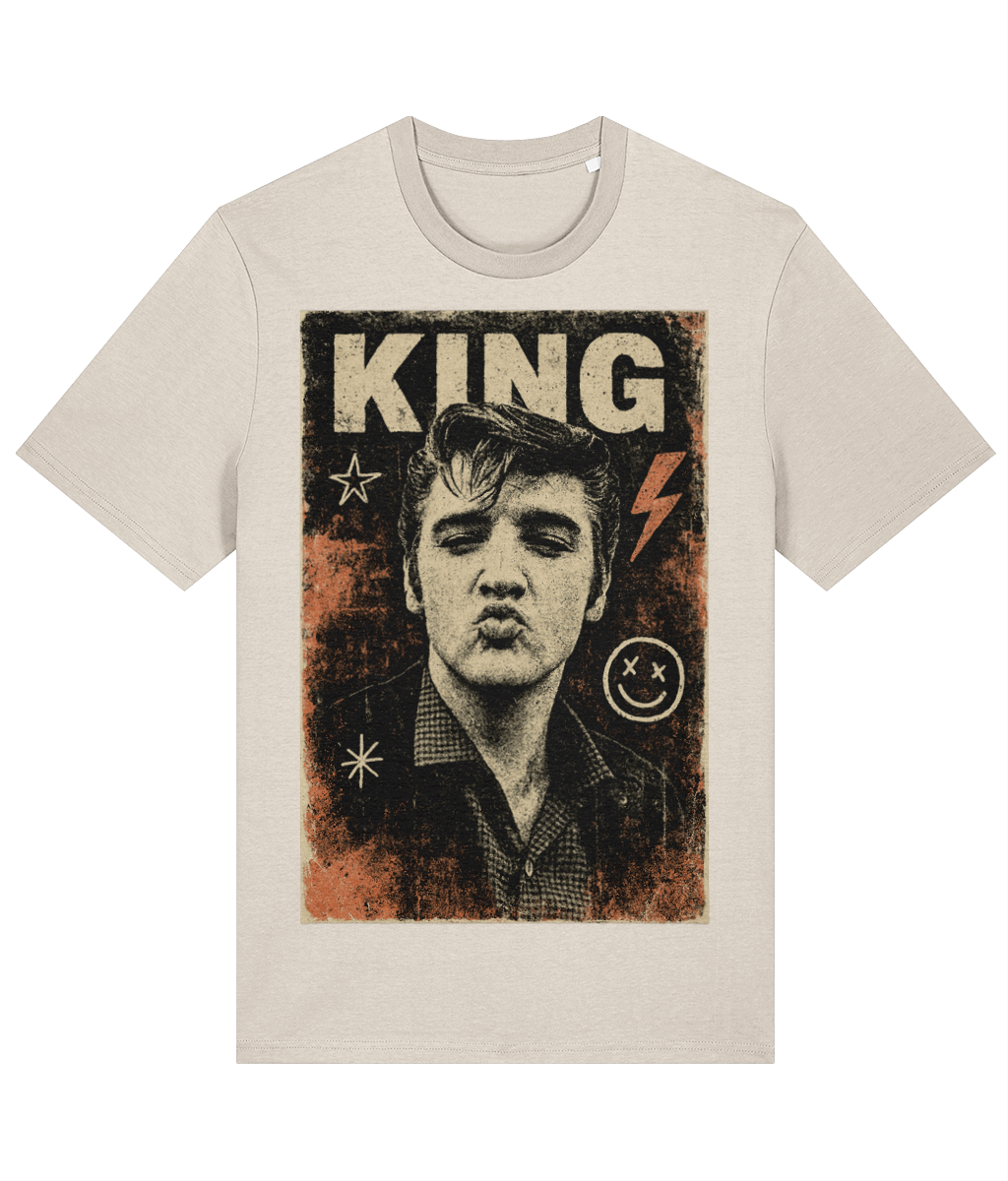 Elvis KING T-Shirt – Vintage Rock'n'Roll Cotton Tee