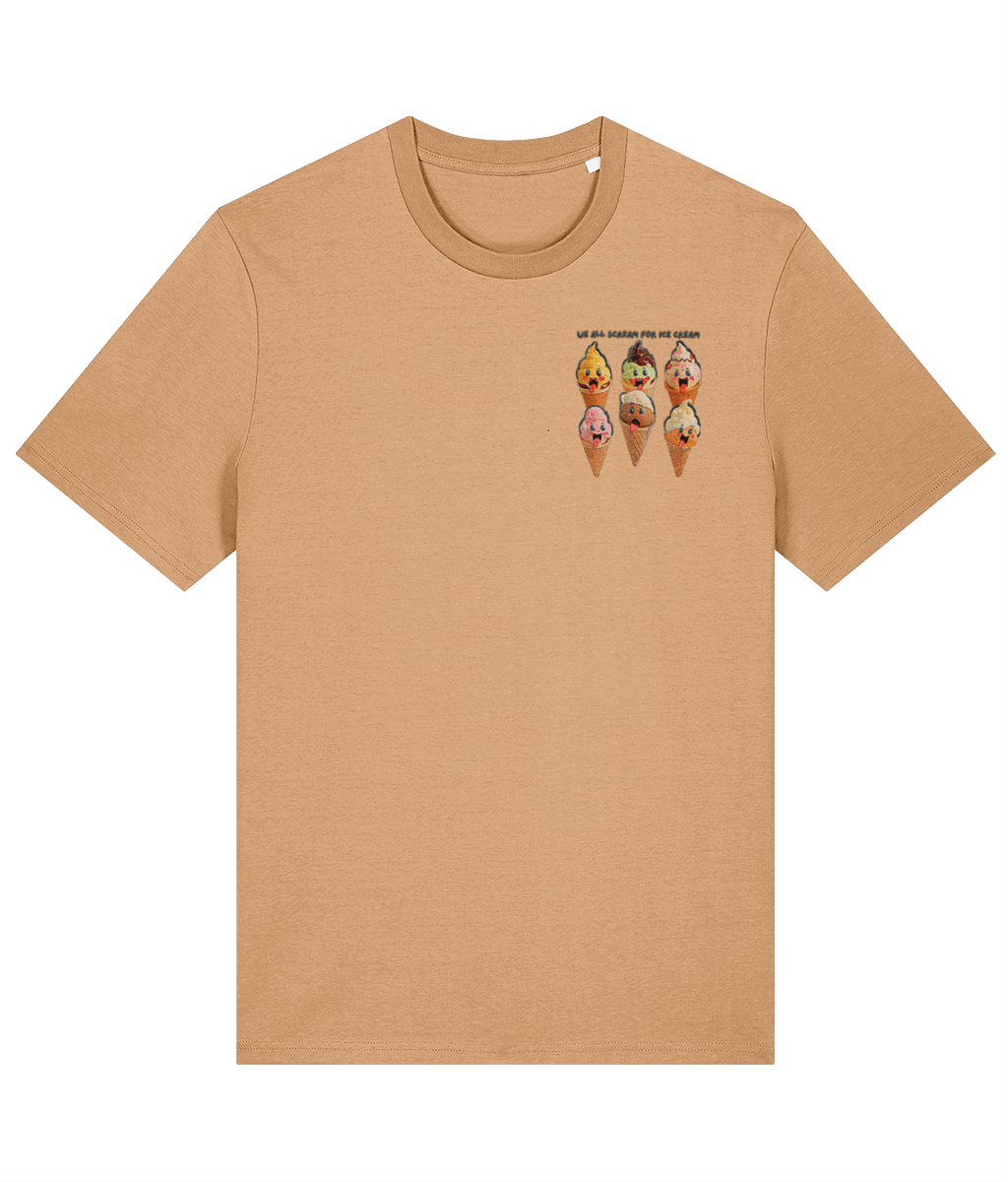 We All Scream For Ice Cream Unisex organic cotton t-shirt - Summer Tee