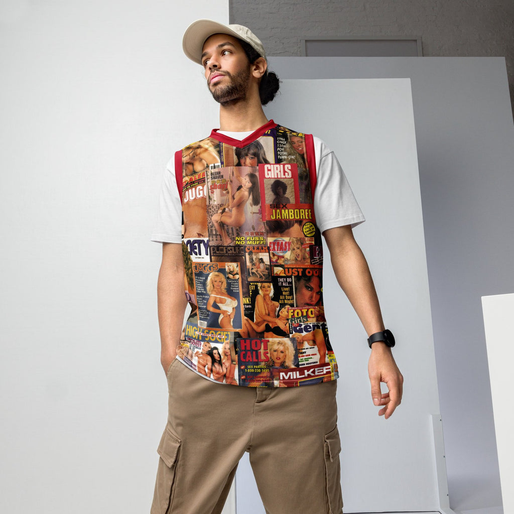 LARGE XXX Girls Recycled unisex basketball jersey - Black Sugar Fight Club