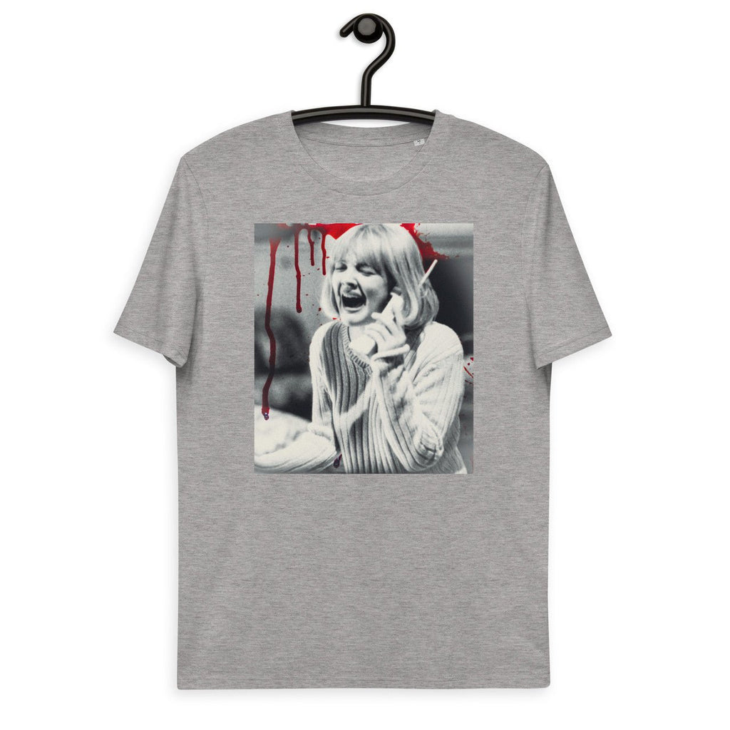 Barrymore Scream Unisex organic cotton t-shirt - Drew 90s slasher movie