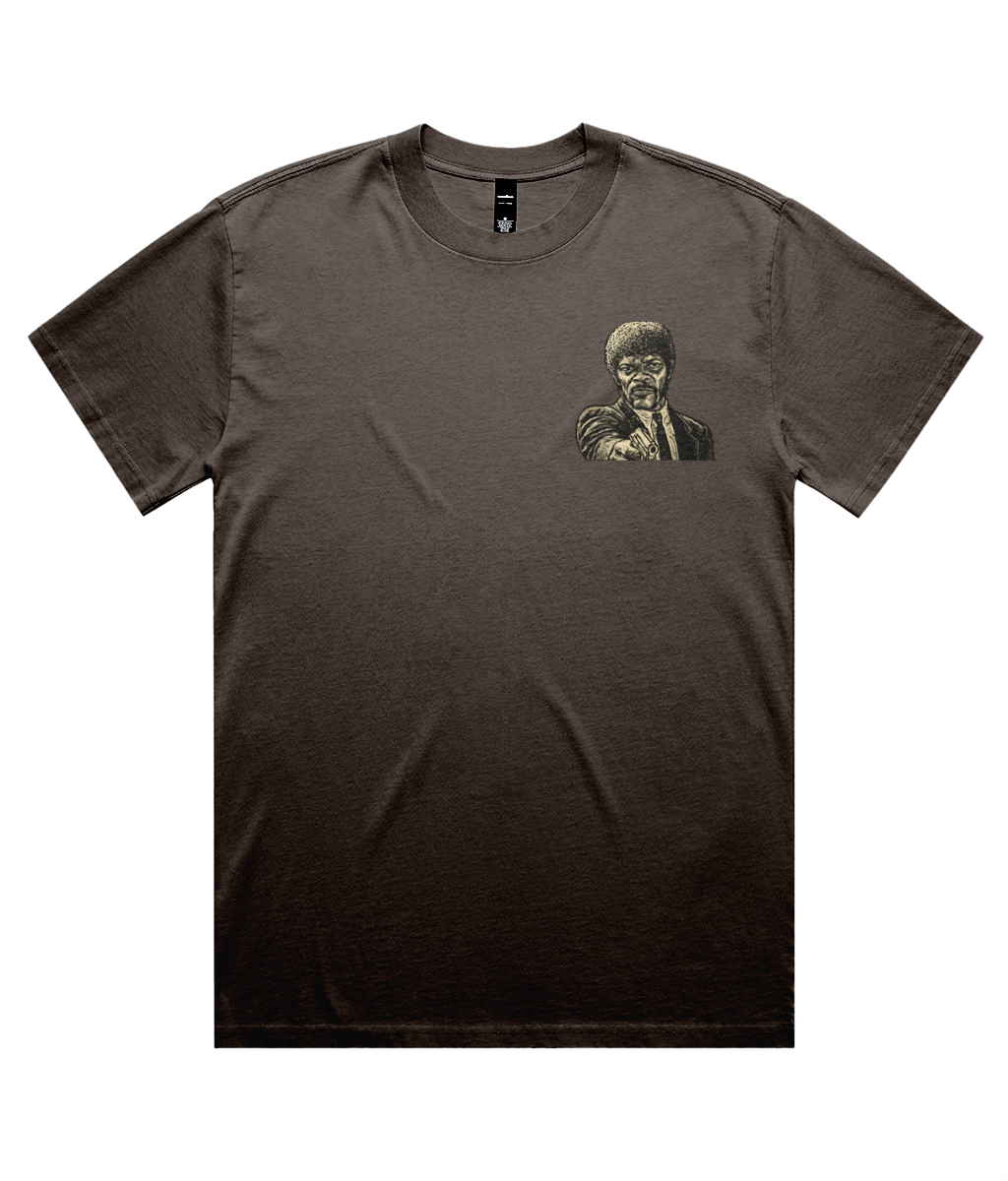 Pulp Fiction Jules Unisex Heavy Faded Tee - Guess Who - Alternative Graphic