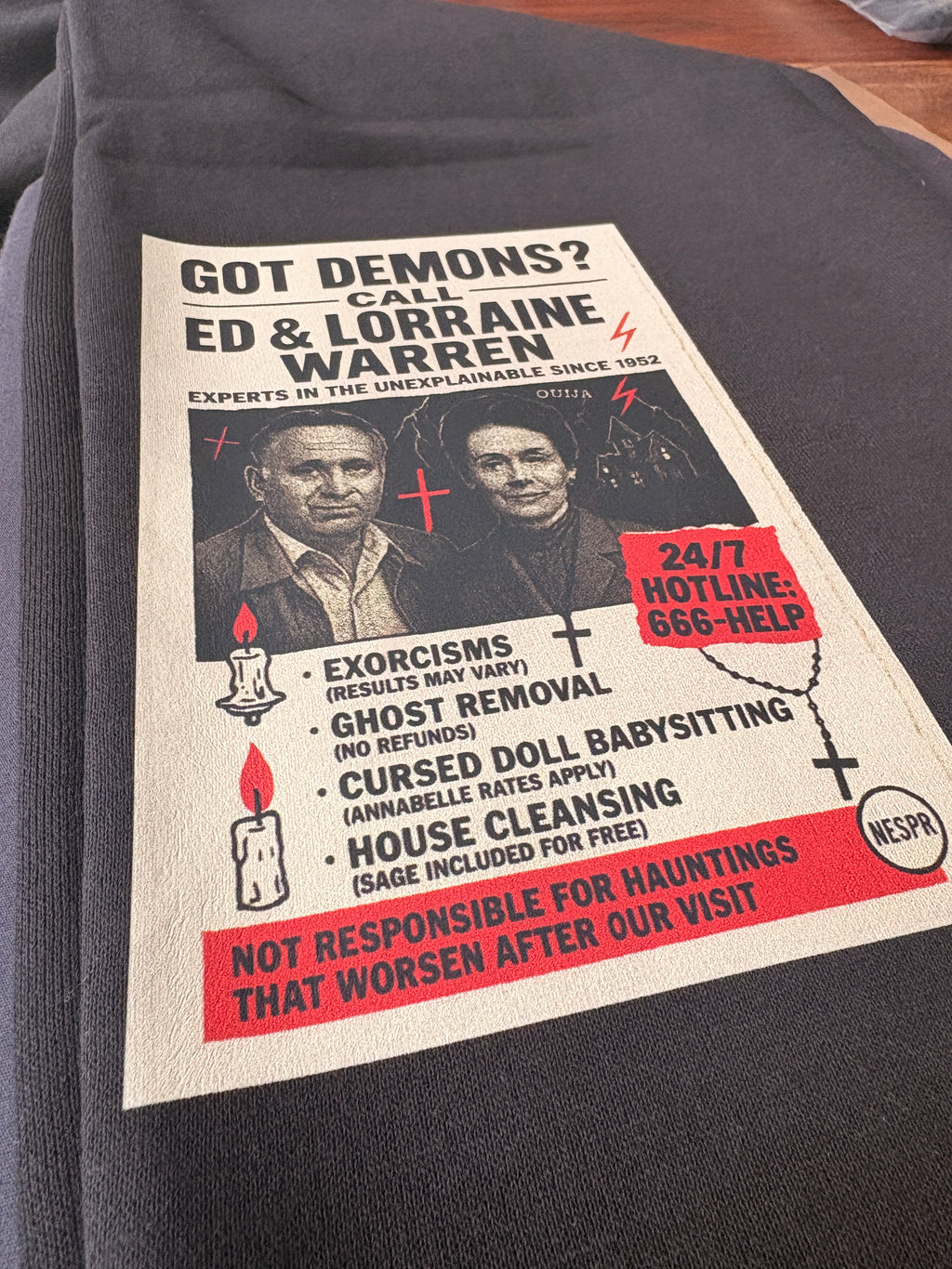 Got Demons? Joggers – Ed & Lorraine Warren Paranormal Sweatpants | Unisex