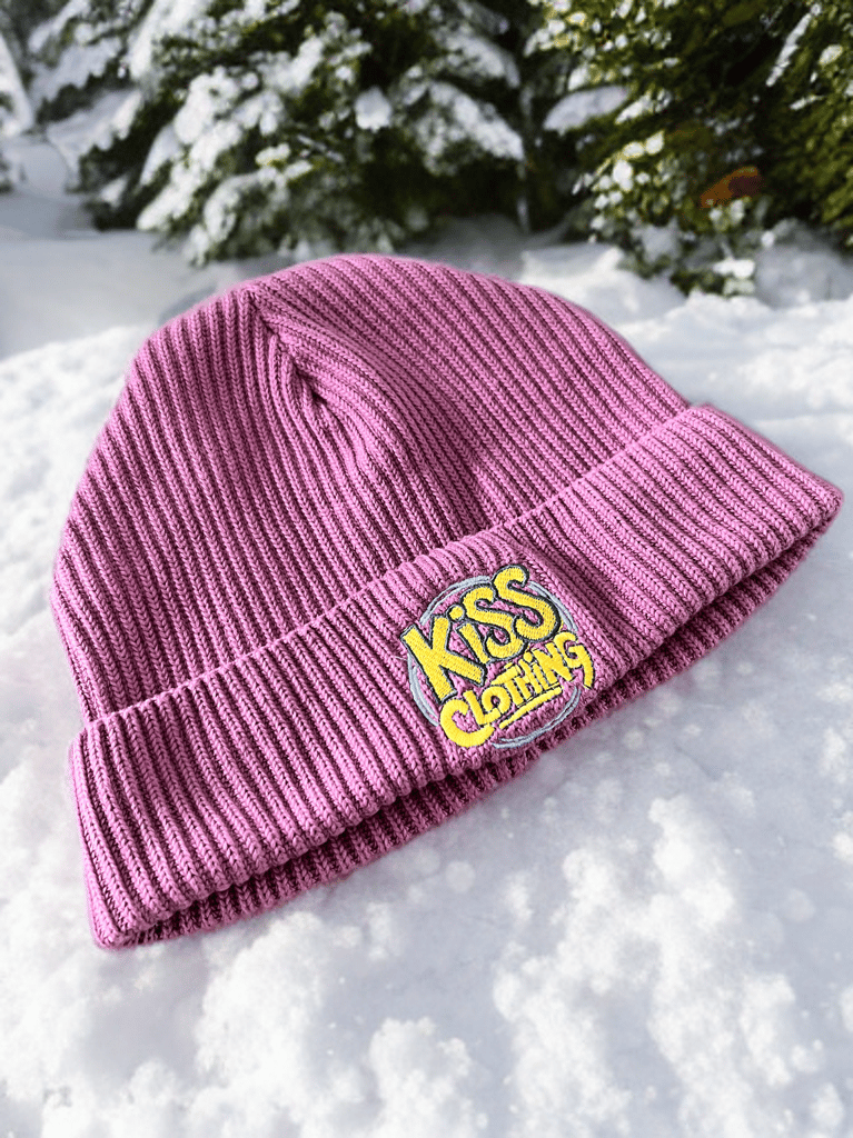 KiSS Clothing Organic Cotton Embroidered Beanie