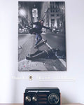 Joker Vs Batman Skateboard Canvas Art - Skateboarding Ollie, Dark Knight