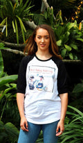 Baking Breaking Bad KiSS 3/4 Raglan T-Shirt - Jesse Pinkman and Walter White