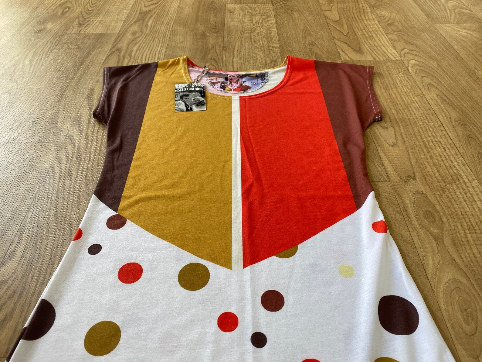 Phoebe Buffay Inspired Dress | Retro Stripe & Spot 90s Friends TV Show Costume