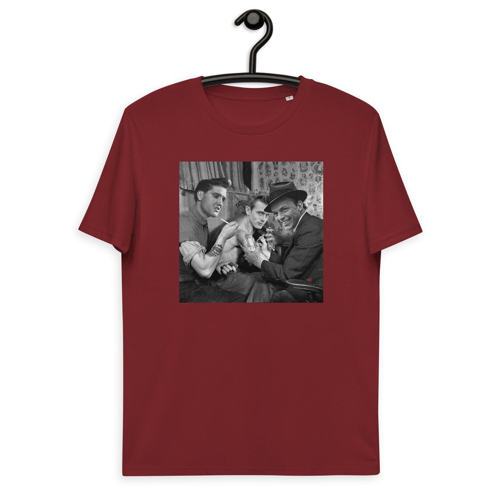 Frank Sinatra, James Dean, Elvis Presley Unisex organic cotton t-shirt