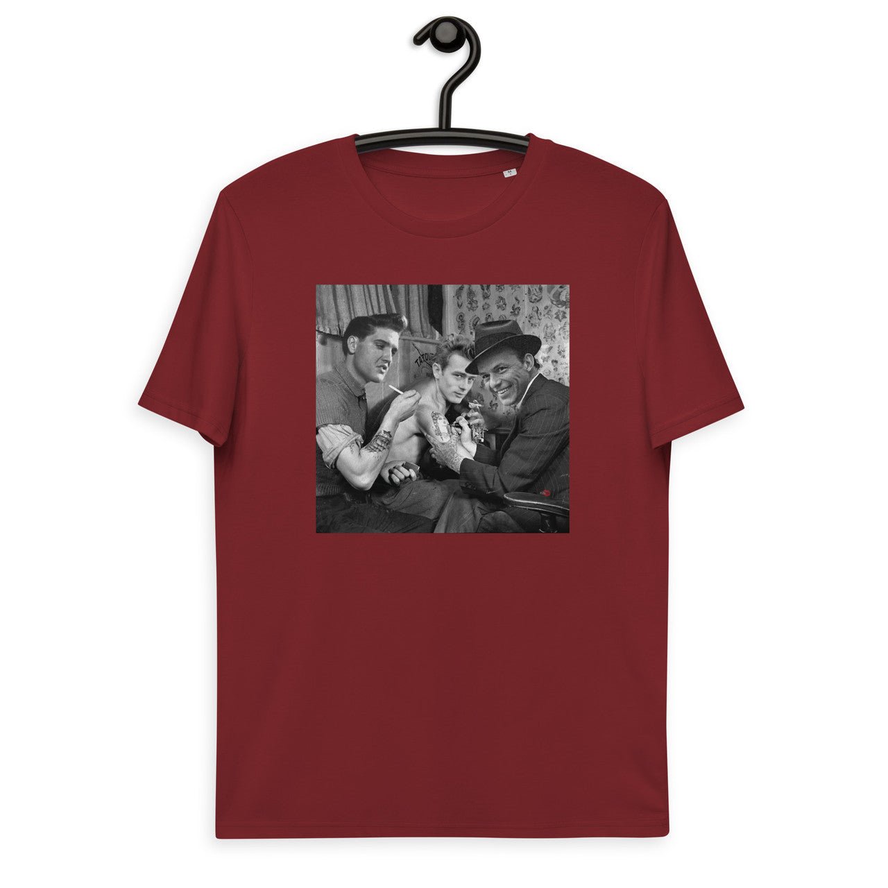 Frank Sinatra, James Dean, Elvis Presley Unisex organic cotton t-shirt