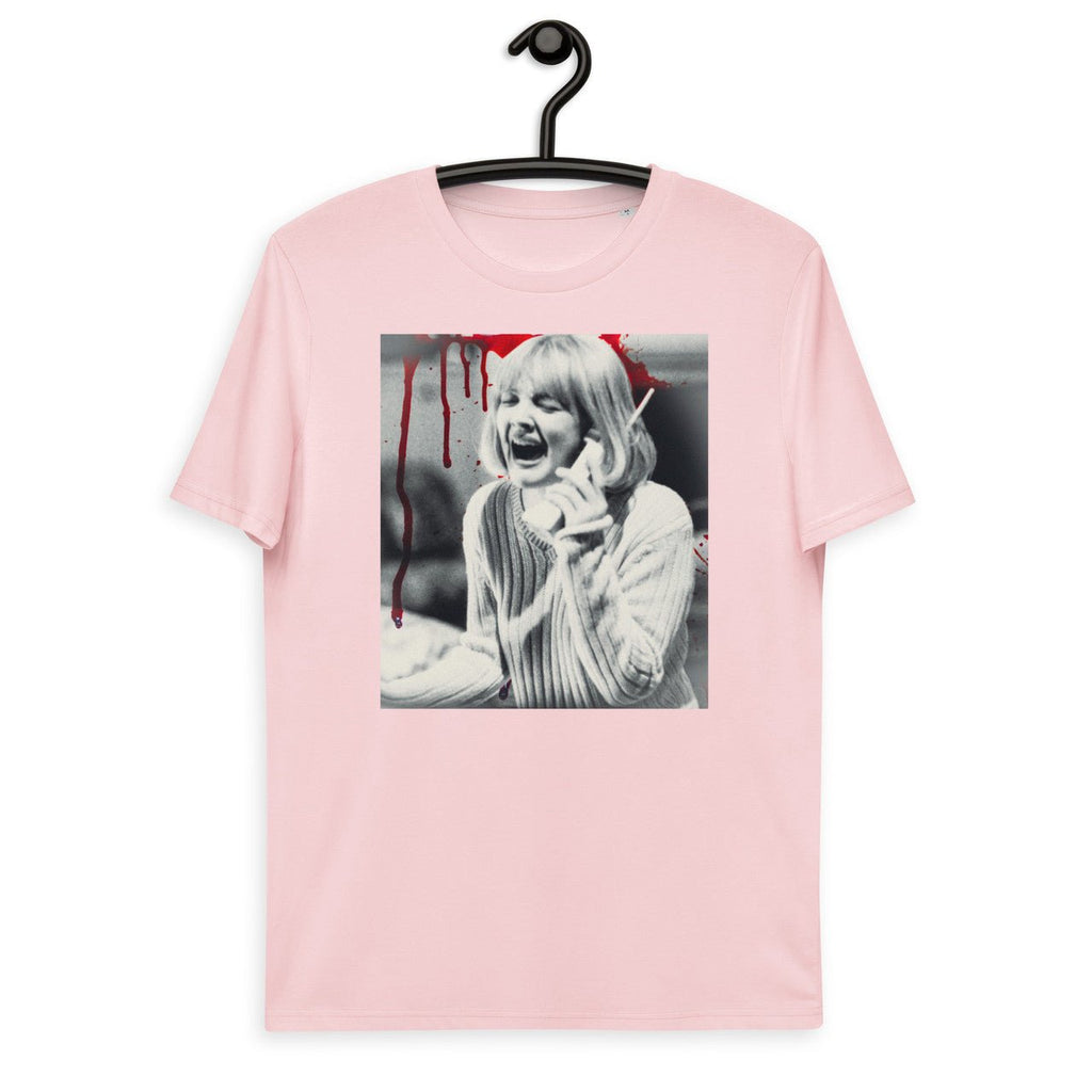 Barrymore Scream Unisex organic cotton t-shirt - Drew 90s slasher movie
