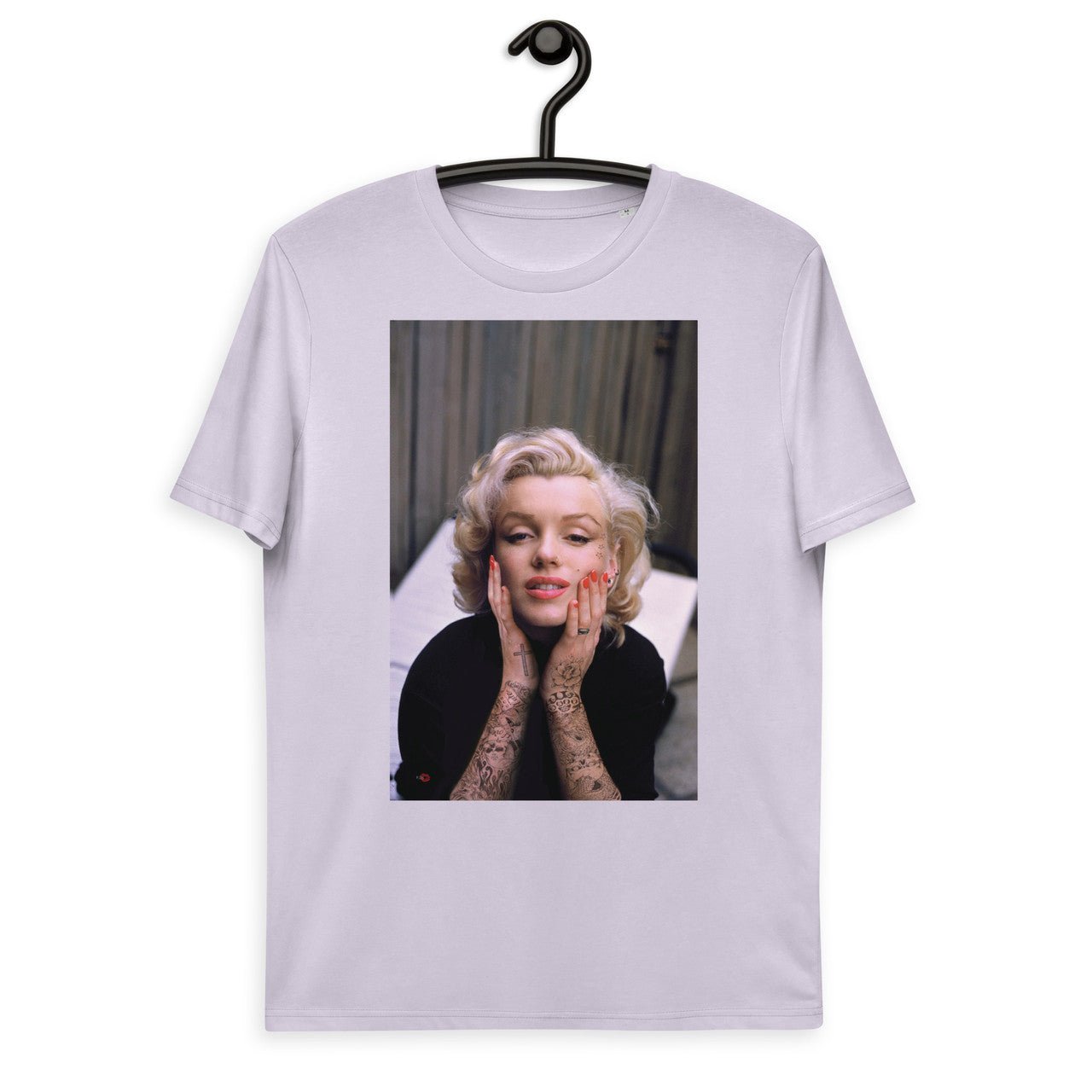 Marilyn Monroe Tattooed KiSS Unisex organic cotton t-shirt - Inked Sleeve Tattoo