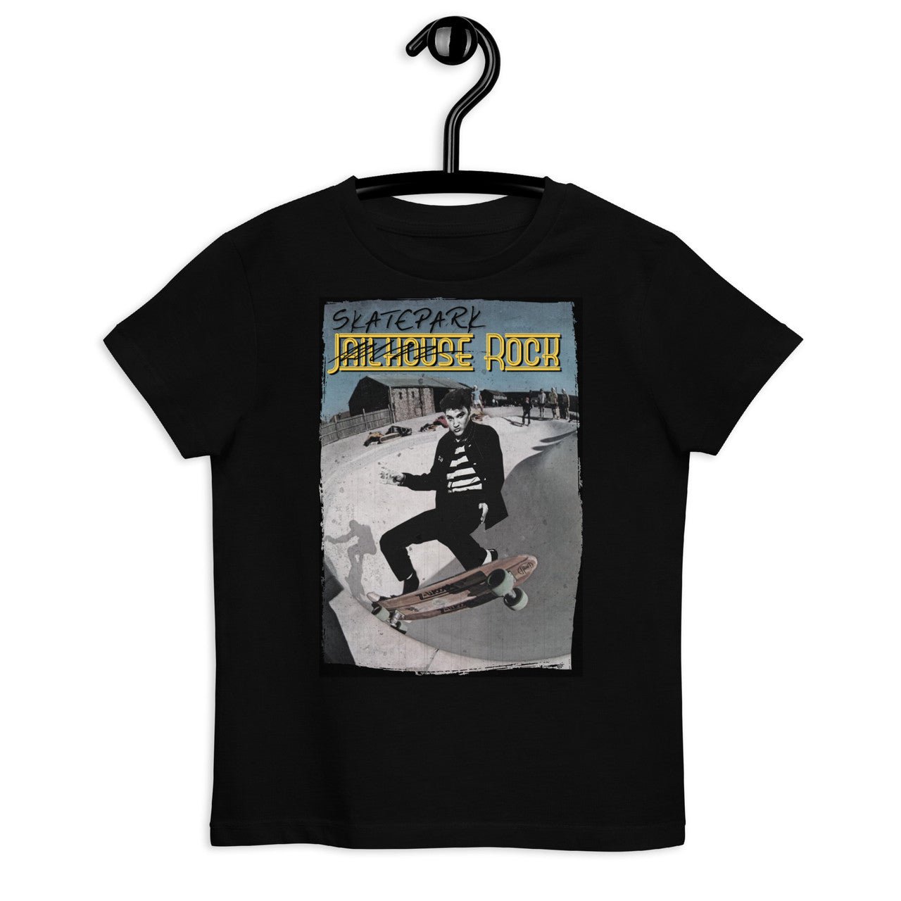 Elvis Presley Skater Organic cotton kids t-shirt - Skatepark Jailhouse rock