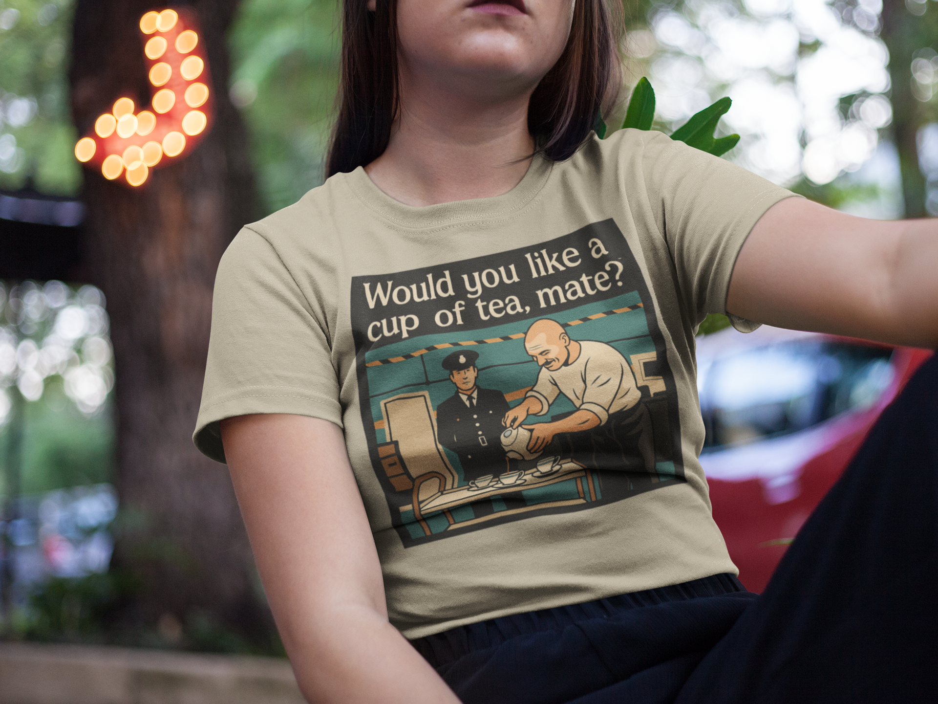 Bronson "Cup of Tea, Mate?" T-Shirt – 100% Cotton, Cult Classic Style
