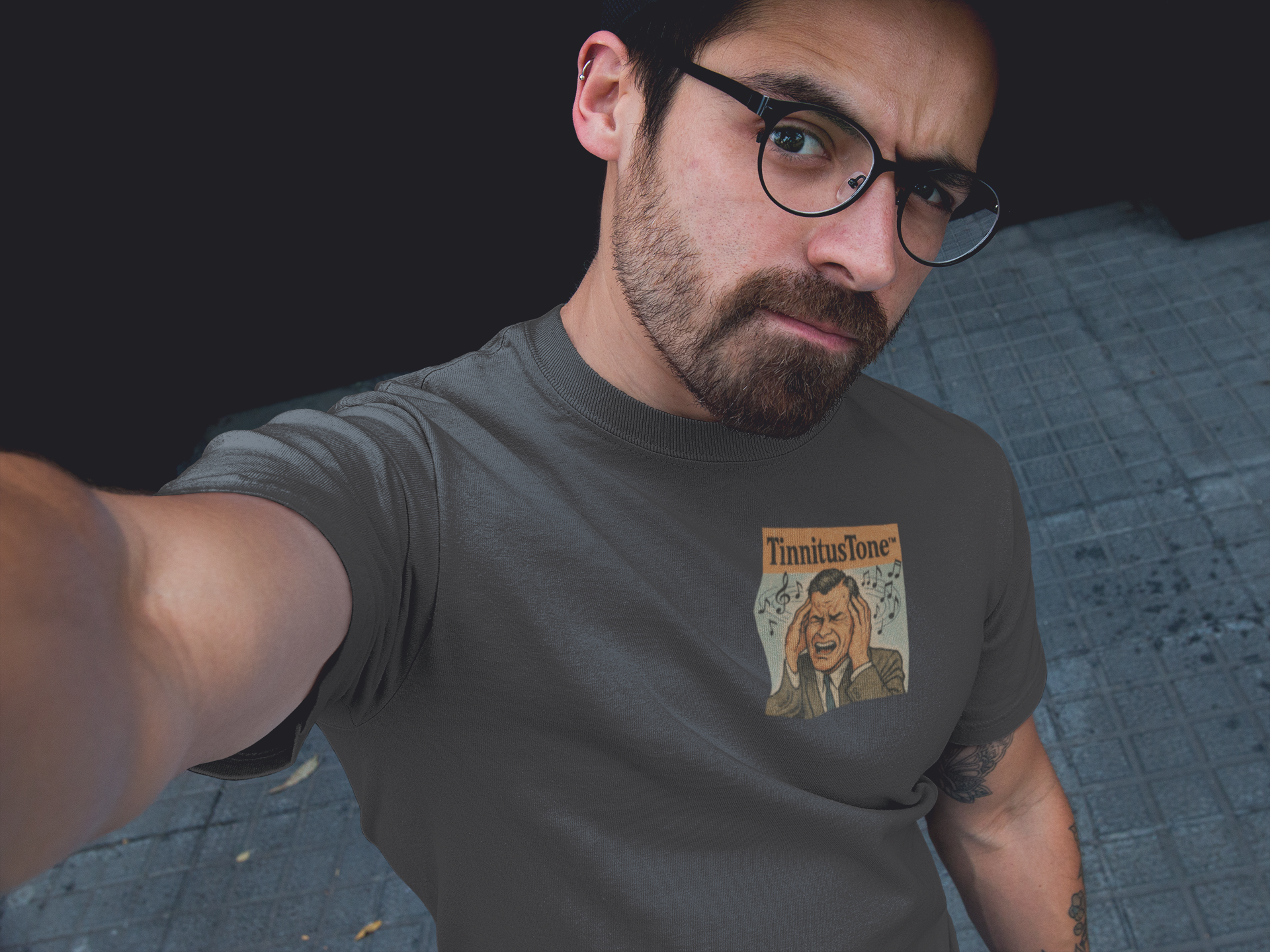 Tinnitus Tone Unisex organic cotton t-shirt - The Sound that Stays With You