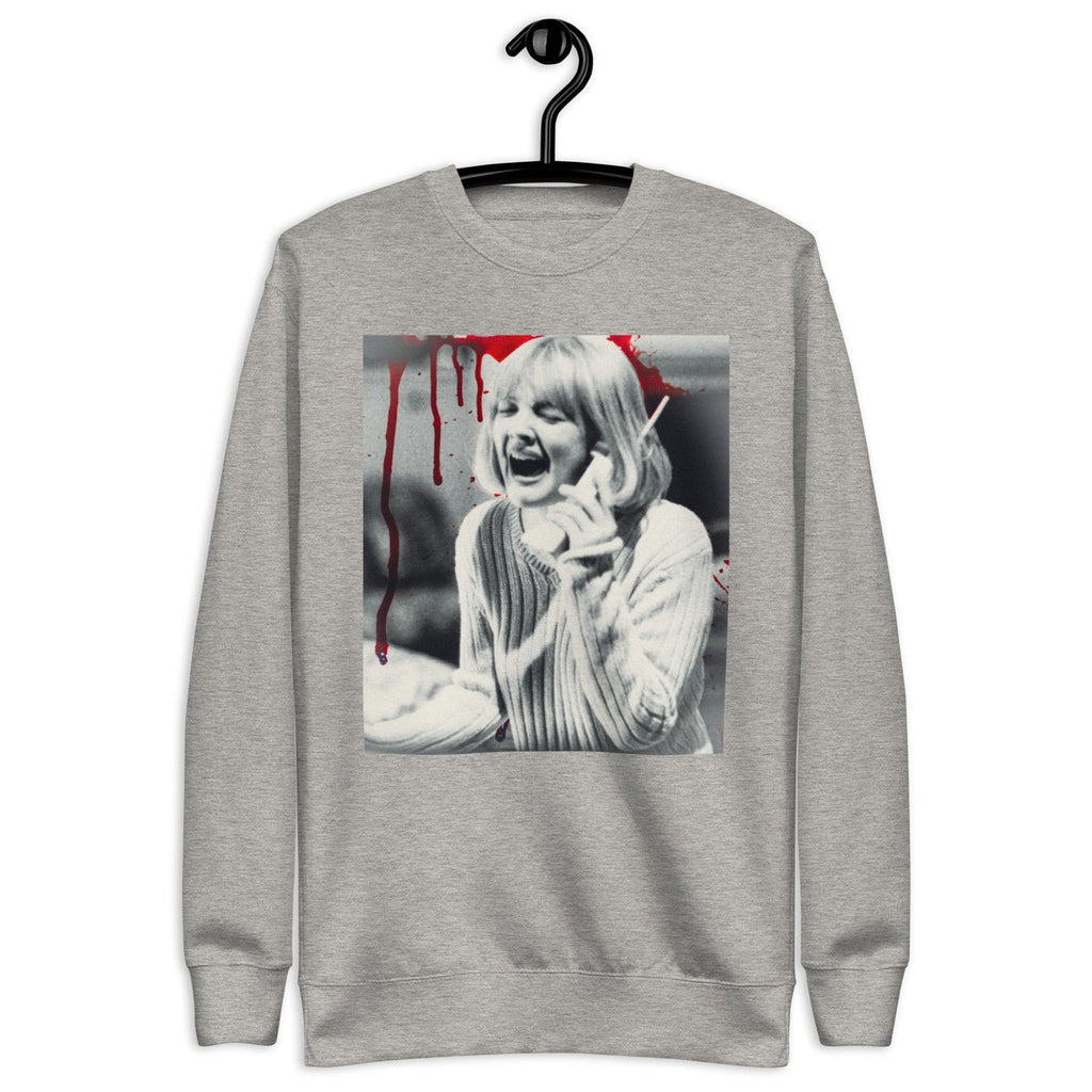 Barrymore Scream Unisex Premium Sweatshirt - Drew 90s slasher movie