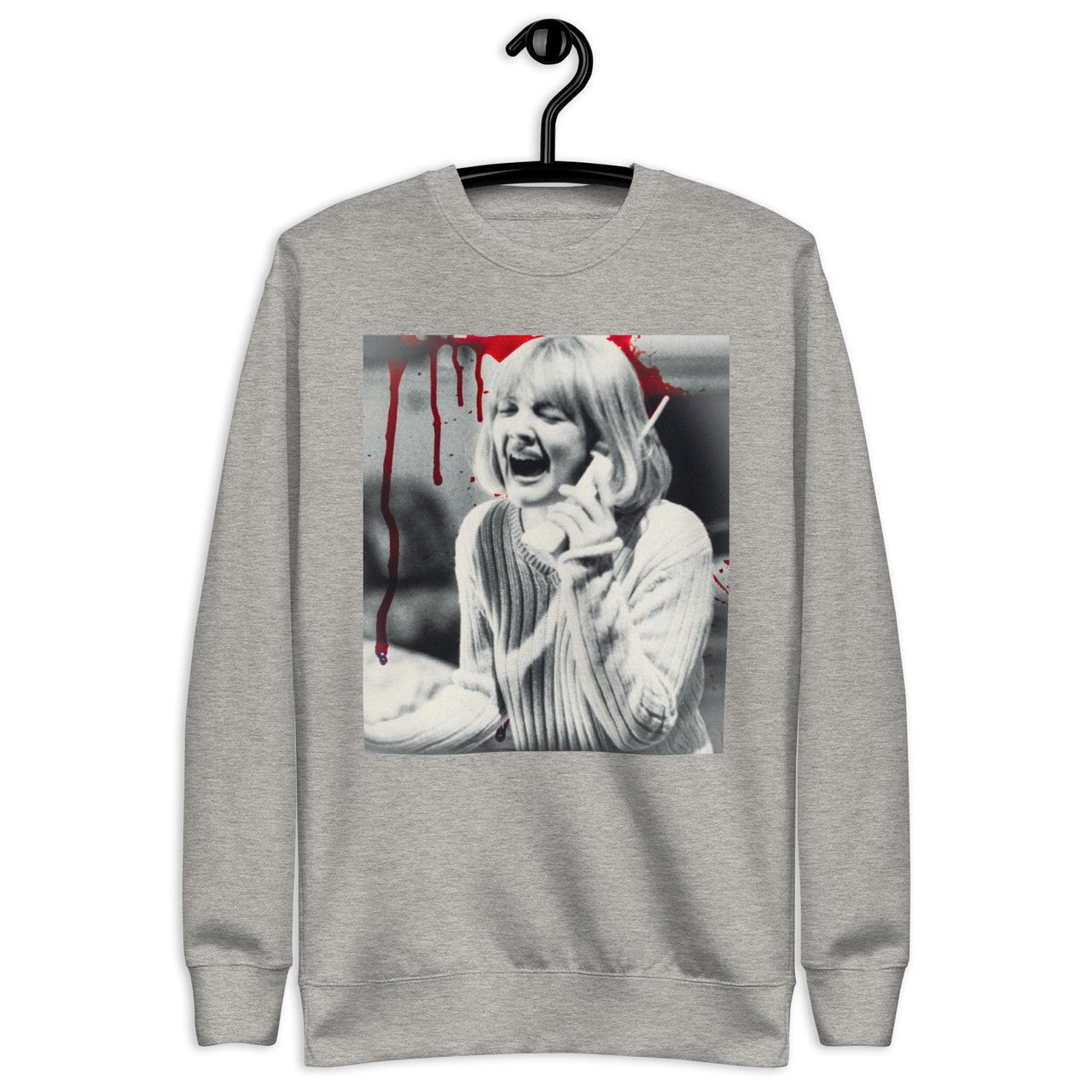 Barrymore Scream Unisex Premium Sweatshirt - Drew 90s slasher movie