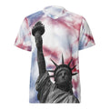 Tattooed Liberty Recycled unisex sports jersey - New York Tie Dye
