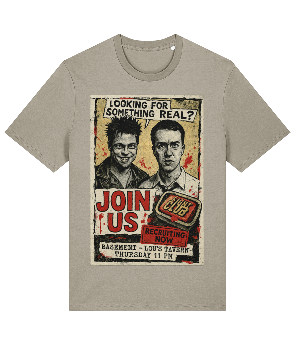Fight Club Recruitment Poster T-Shirt – 100% Cotton
