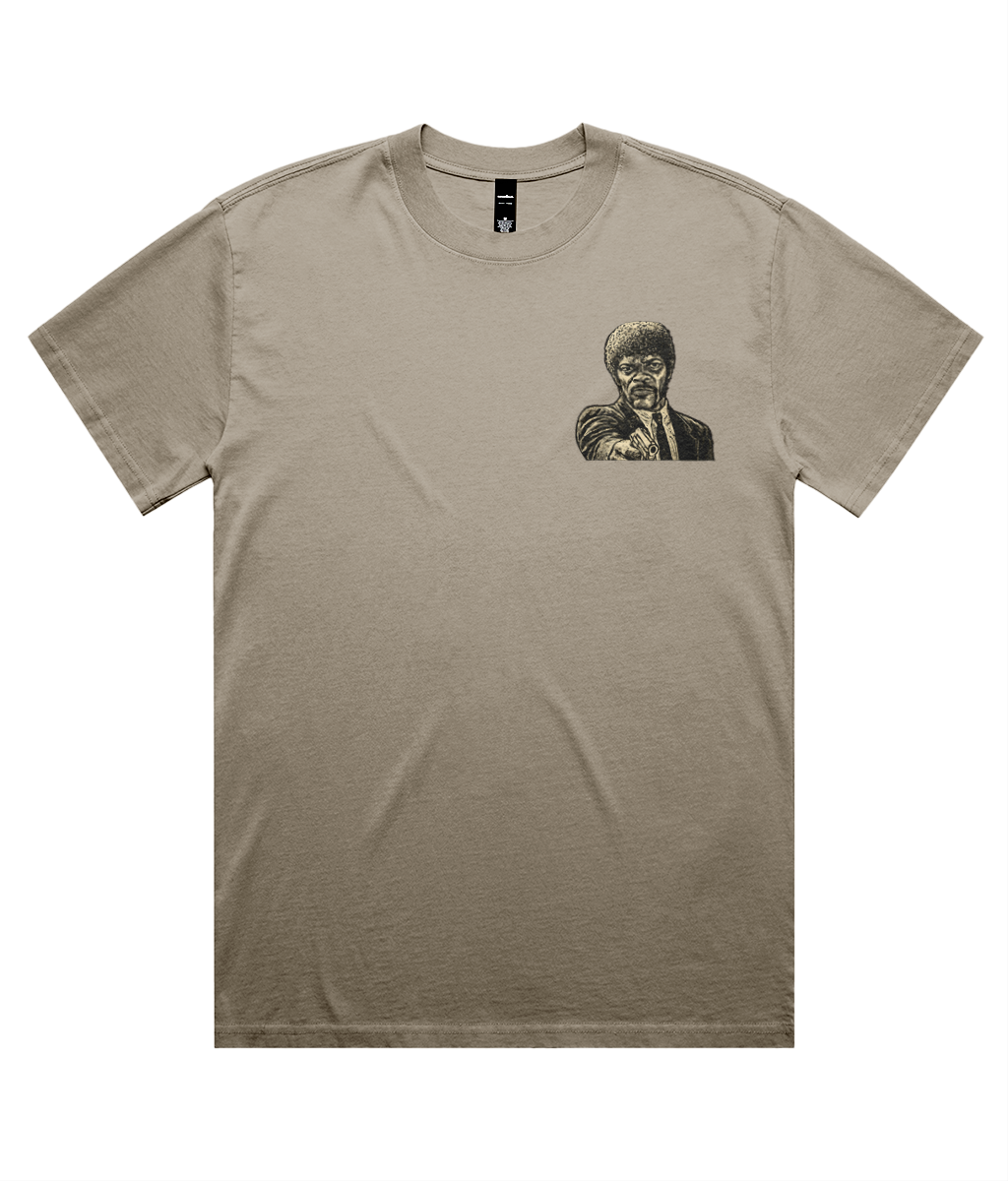 Pulp Fiction Jules Unisex Heavy Faded Tee - Guess Who - Alternative Graphic