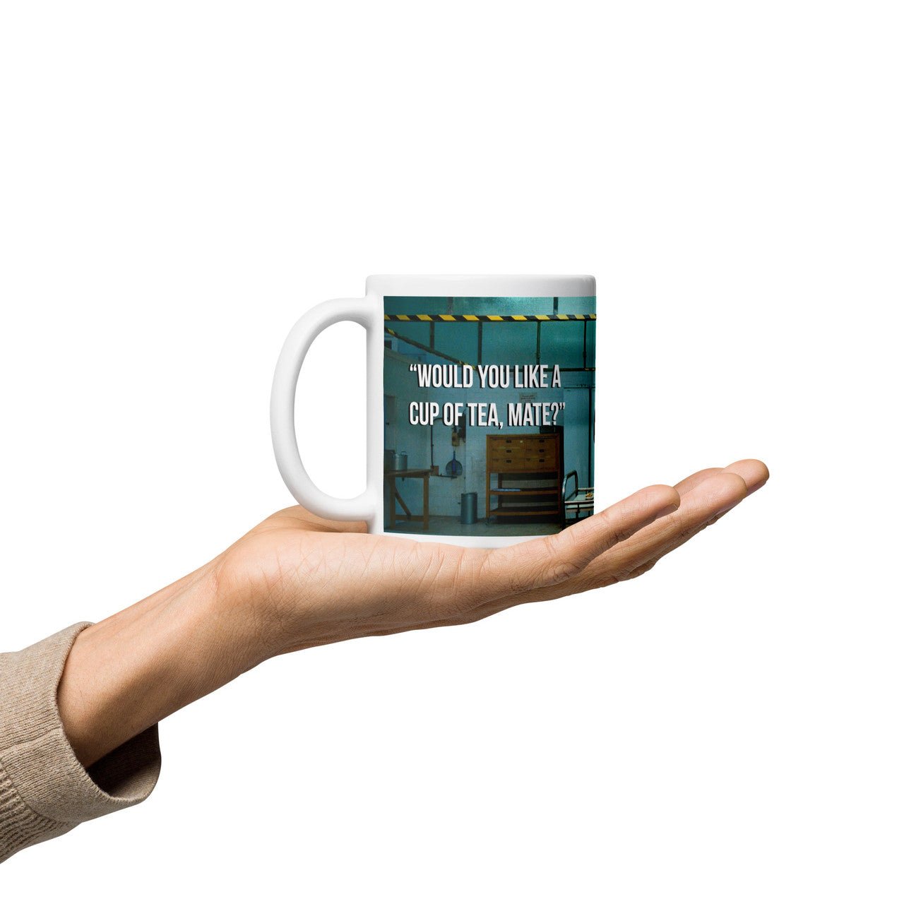 Charles Bronson White glossy mug - Tea Mate Quote Tom Hardy